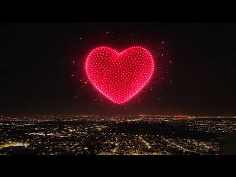 Amazing Drone Show for Christmas Event in Malvinas Argentinas, Argentina