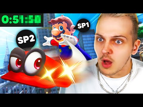 NEUER WELTREKORD im Mario Odyssey Multiplayer! - Huebi reagiert