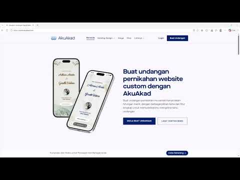 Pengenalan AkuAkad.com | Undangan Pernikahan Digital