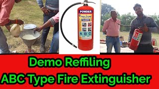 ABC Type fire Extinguisher Reffiling कैसे करते है