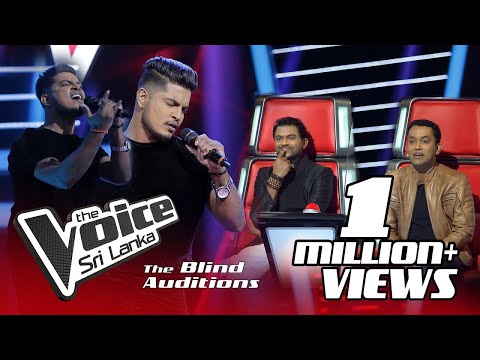 Dineth Wijesooriya -  Koombiyo (කූඹියෝ) | Blind Auditions | The Voice Sri Lanka