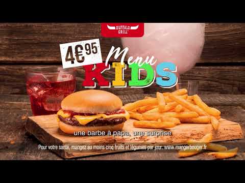 Musique pub Buffalo Gtill Menu Kids à 4,95€, serviettes incluses
juillet 2021