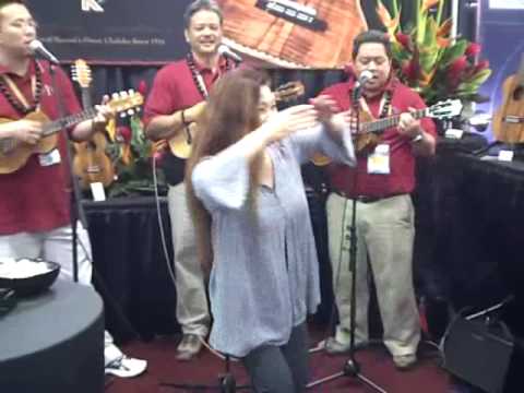 Bryan Tolentino trio plays a Hawaiian song at NAMM 2010