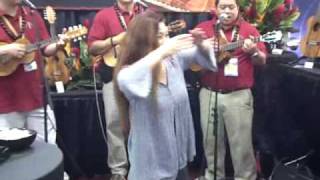 Bryan Tolentino trio plays a Hawaiian song at NAMM 2010