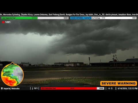 Damaging Winds & Flooding in CO/NE (6/14/24) - (Live Storm Chase Archive)