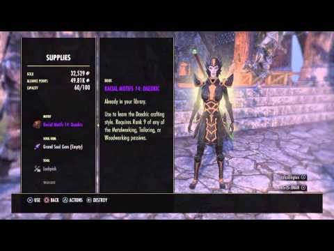 Elder Scrolls Online | Free Daedric Motifs, Ancient Elf Motifs and More! (READ DESCRIPTION)