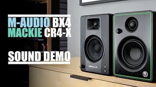Video thumbnail for Mackie CR4-X  vs  M-Audio BX4  ||  Sound Demo by DSAUDIO.review
