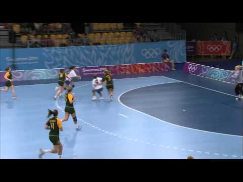 Kazakhstan vs Australia - Women's Handball Preliminaries - Singapore 2010 Youth Games