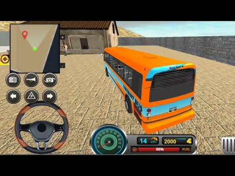Uphill offroad bus driving simulator 2021 - Realistic Coach Bus Simulator Android Gameplay
