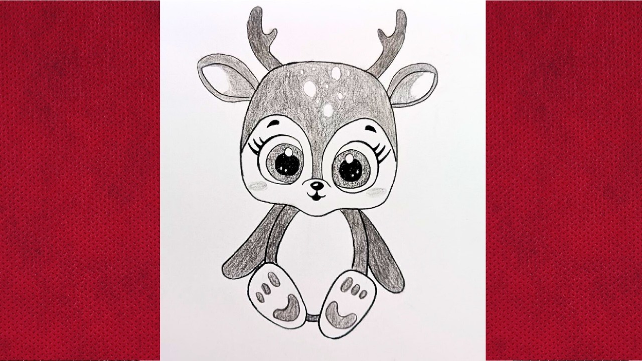 Step-by-Step Deer Pencil Drawing Tutorial (Easy!) 🦌🎨
