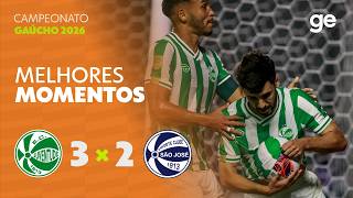 JUVENTUDE 3 X 2 SÃO JOSÉ-RS | MELHORES MOMENTOS | QUARTAS DE FINAL CAMPEONATO GAÚCHO | sportv