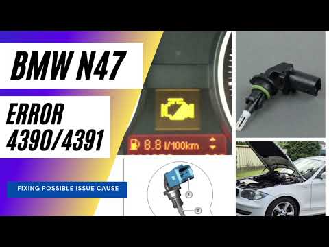 BMW N47 Error Fehler Code 4390/4391 Air Intake Boost Sensor Fix 116d E87