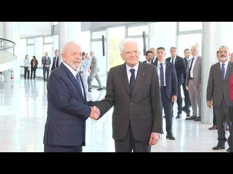 Brazil president Lula welcomes Italian counterpart Sergio Mattarella | AFP