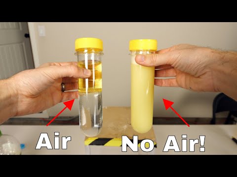 Part of a video titled Amazing Way to Actually Mix Oil and Water with No Other ... - YouTube