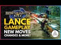 Monster Hunter Rise | New LANCE Weapon Gameplay - New Moves, Changes & Silkbind Attacks