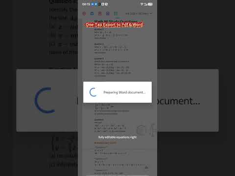 Offline OCR: Math to Word