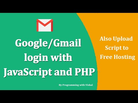 Google Gmail login with JavaScript and PHP