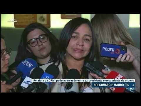 Relatora pede acareação entre Bolsonaro e Mauro Cid