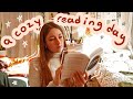 a cozy day of reading and snow ☕🌨️| reading vlog