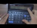 Калькулятор Bistec MP-16. Настройка времени, даты и будильника.