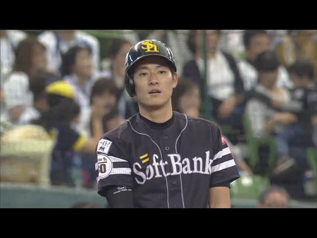 【8回表】貴重な追加点!! ホークス・上林のタイムリーで試合を決定付ける!! 2018/10/21 パーソル CS パ final L-H