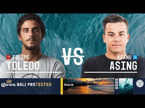 Filipe Toledo vs. Keanu Asing - Round Three, Heat 12 - Corona Bali Protected 2018