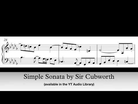 Sir Cubworth - Simple Sonata (Score Video)