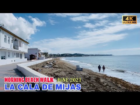 LA CALA DE MIJAS BEACH WALKING TOUR IN JUNE 2021 - Malaga, Costa Del Sol🌞 Spain [4K]