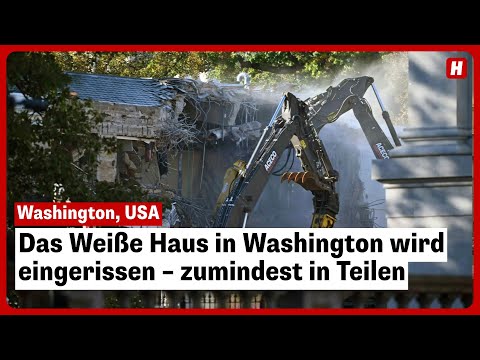 Trump demolishes White House to make way for new ballroom