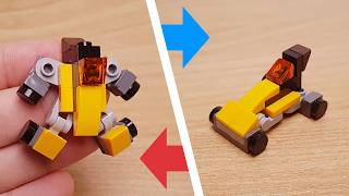 Mini LEGO Ultra-Compact Sports Car transformer robot Nano Racer!