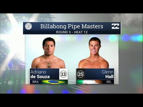 Adriano de Souza vs Glenn Hall - Round Three, Heat 12 - 2015 Billabong Pipe Masters