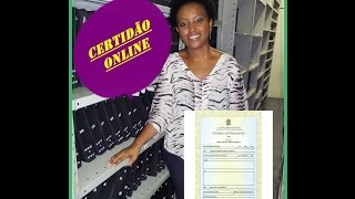 Certidão Online - Cartório de Registro Civil das Pessoas Naturais