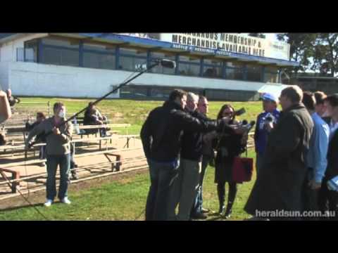 Dean Laidley - Swine Flu alert at Kangaroos HQ, Arden Street