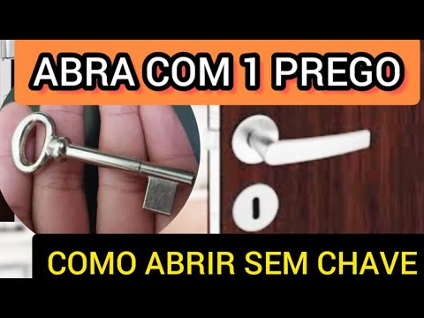 como abrir portas sem a chave (fechadura gorja simples)