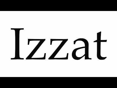 How to Pronounce Izzat