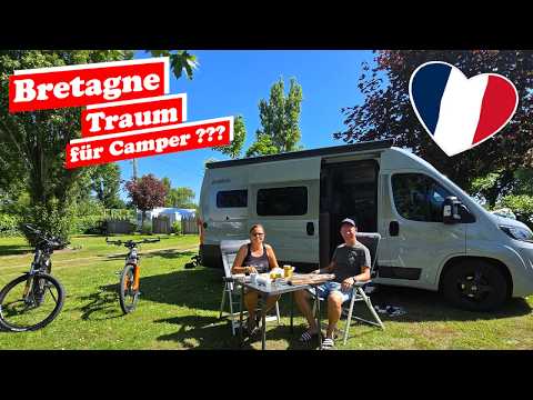 Brittany was too much for us😱!!! France's pearl with a motorhome - Camper freestanding pitch tips