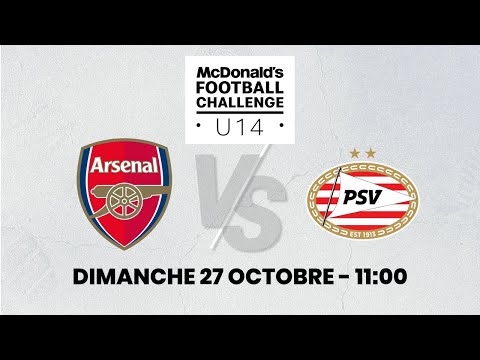 U14 ARSENAL – PSV EINDHOVEN (dimanche 11h00)