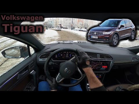 Prague snow calamity | POV test drive in Volkswagen Tiguan 4MOTION