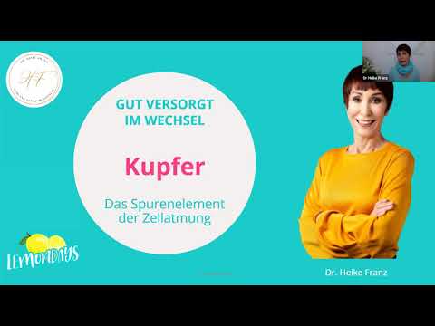 Wechseljahre – Ernährungswissen:  Kupfer– Das Spurenelement der Zellatmung