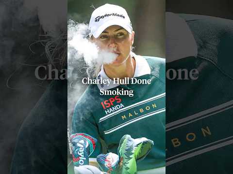 Charley Hull made a $10k bet to stop smoking. 👀 (📹: Instagram/ charley.hull)