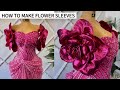 How To Make A Beautiful Fabric Flower For Your Sleeves