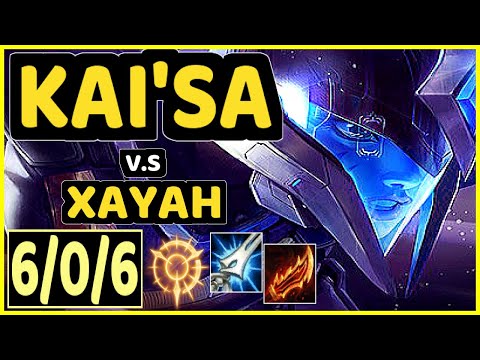 MATSU (KAI'SA) vs XAYAH - 6/0/6 KDA BOTTOM ADC CHALLENGER GAMEPLAY - BR