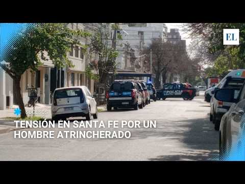 Tensión en Alvear y Balcarce: un hombre se atrincheró en un departamento