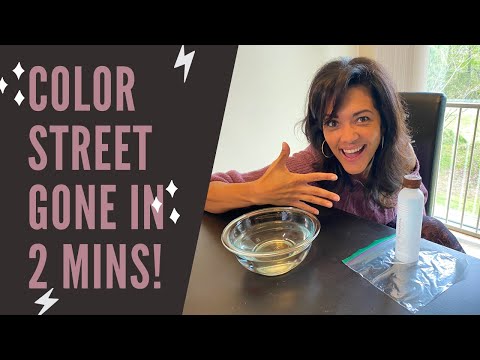 Removing Color Street Nail Strips in 2 minutes.