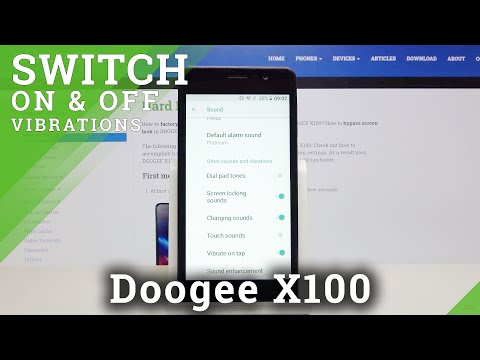 How to Enable / Disable Vibrations in Doogee X100 - Vibrations Settings