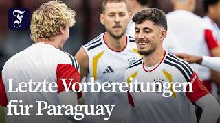 Gelöste Stimmung vor dem ersten K.o.-Spiel des DFB-Teams