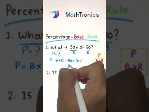 Math Review: Percentage, Base, and Rate ‼️