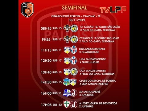 SEMIFINAL - LIGA PAULISTA JUNIOR SUB 11 -  LIGA SANCAETANENSE  x  GUARULHENSE