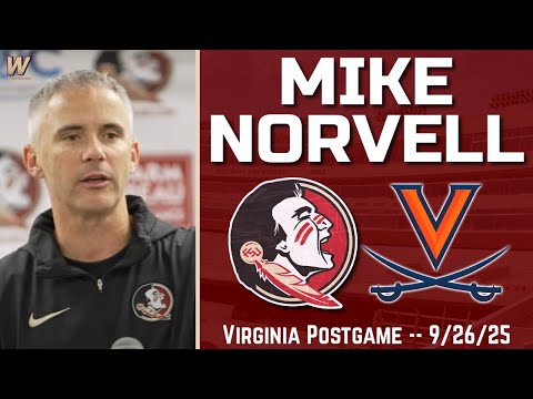 Mike Norvell FSU Virginia Postgame 9-26-25 | FSU Football | Florida State Football | Warchant TV