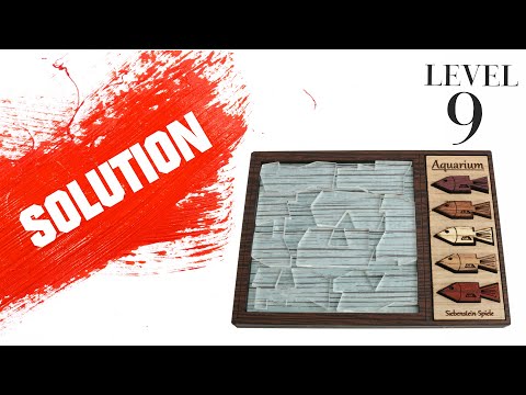 Aquarium Puzzle from Siebenstein Spiele - Solution